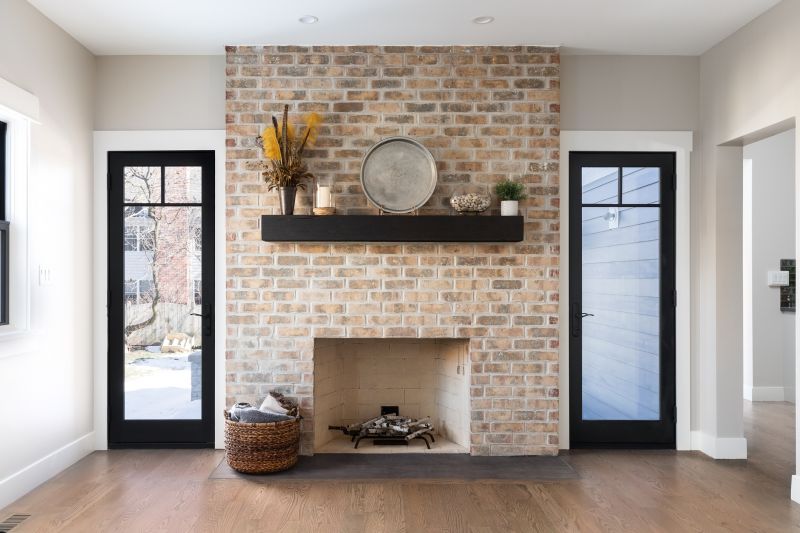 Brick Fireplace Interior